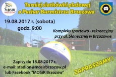 Turniej siatkówki plażowej o Puchar Burmistrza Brzozowa