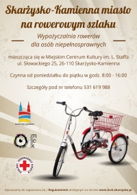 Wypożyczalnia rowerów dla osób niepełnosprawnych w MCK